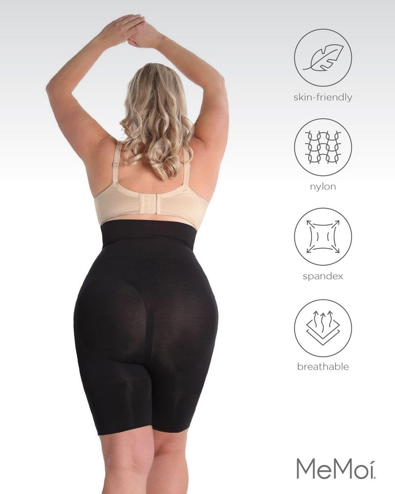 SlimMe Double Agent High Waist Shaping Capris - SlimMe by MeMoi - Versatile Leggings ,Black,X-Large - Image 5